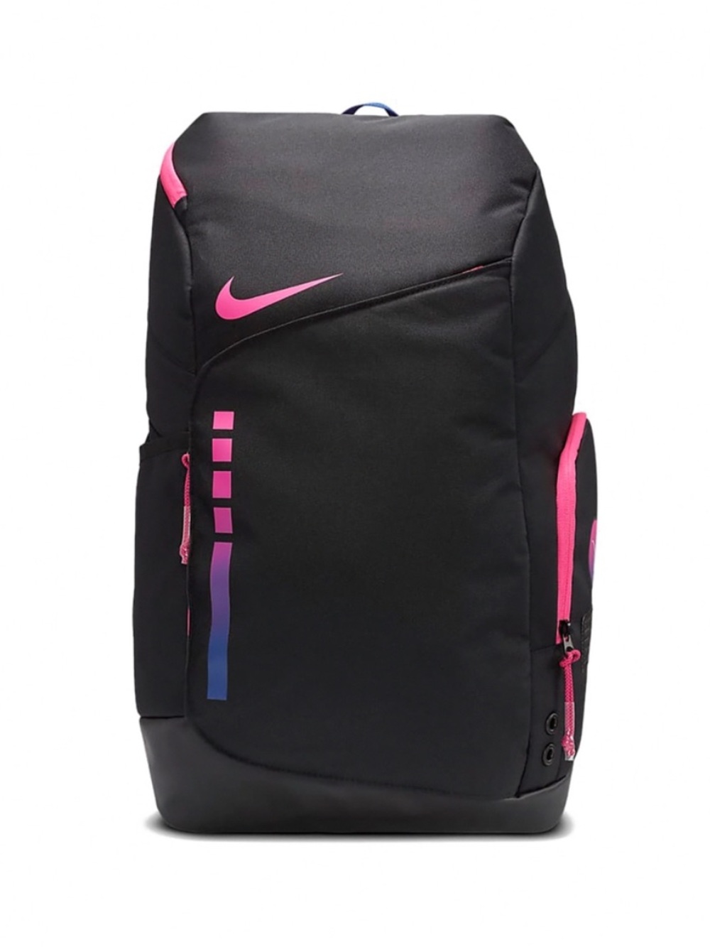 Nike Black Backpack with Pink and Blue Accent